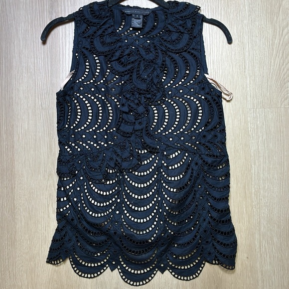 ASO Aria Montgomery Pretty Little Liars MARC Marc Jacobs Edith Eyelet Top sz 2 - Picture 2 of 5